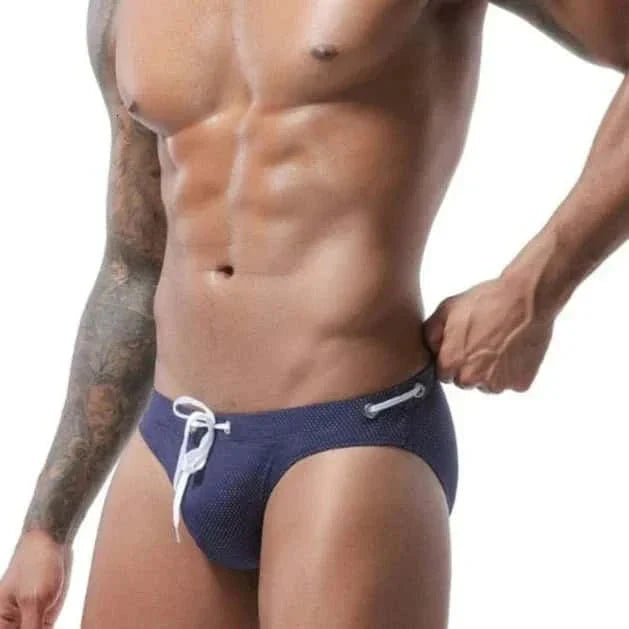 Men's Bold Bowtie Swim Briefs - YK045