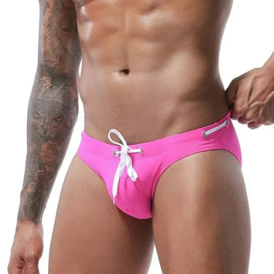 Men's Bold Bowtie Swim Briefs - YK045