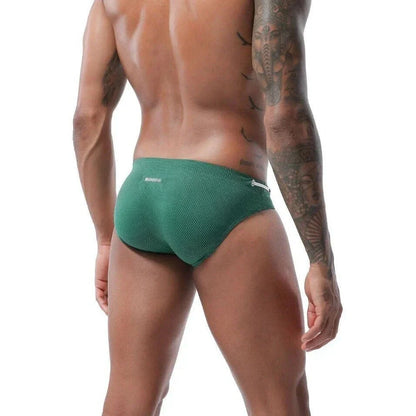 Men's Bold Bowtie Swim Briefs - YK045