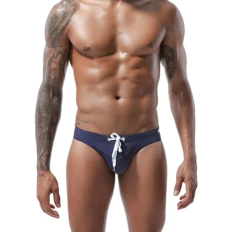 Men's Bold Bowtie Swim Briefs - YK045