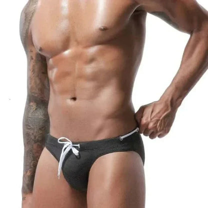 Men's Bold Bowtie Swim Briefs - YK045