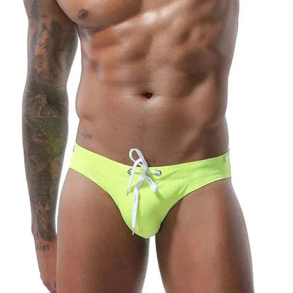 Men's Bold Bowtie Swim Briefs - YK045