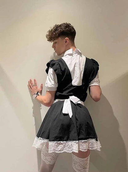 Men's Bow Maid Costume - ZF006