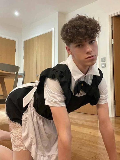 Men's Bow Maid Costume - ZF006