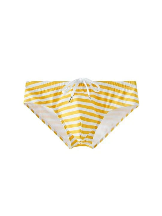 Men's Casual Striped Swim Briefs - YK050