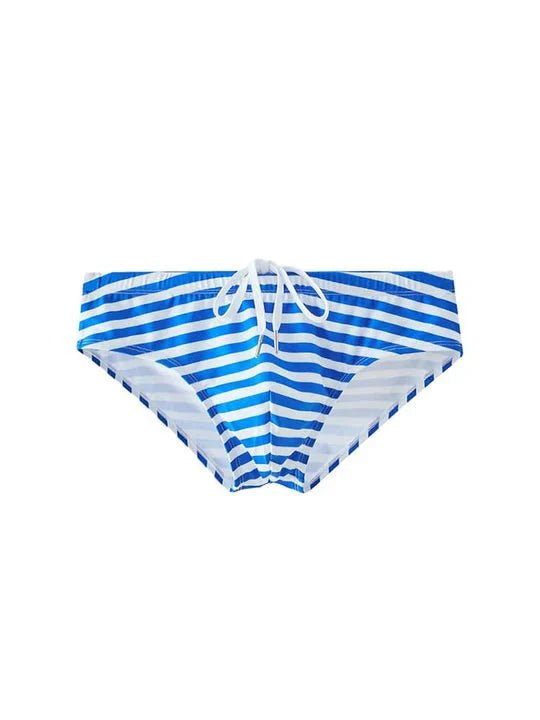 Men's Casual Striped Swim Briefs - YK050
