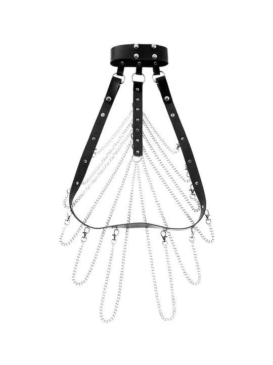 Mens Chain Link Fetish Harness - KB023