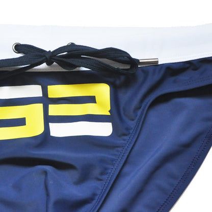 Men's Colorblock Printed Sexy Triangle Swimwear - YK047