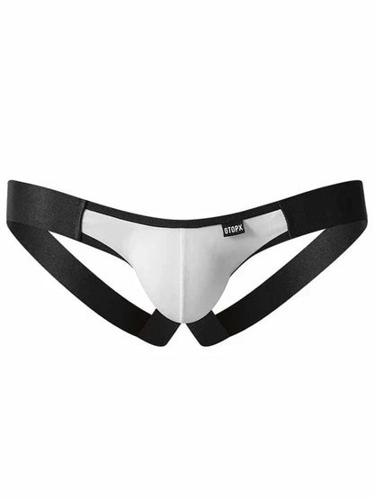 Men's Colorblocked Ice Silk Jockstrap - HDZ008