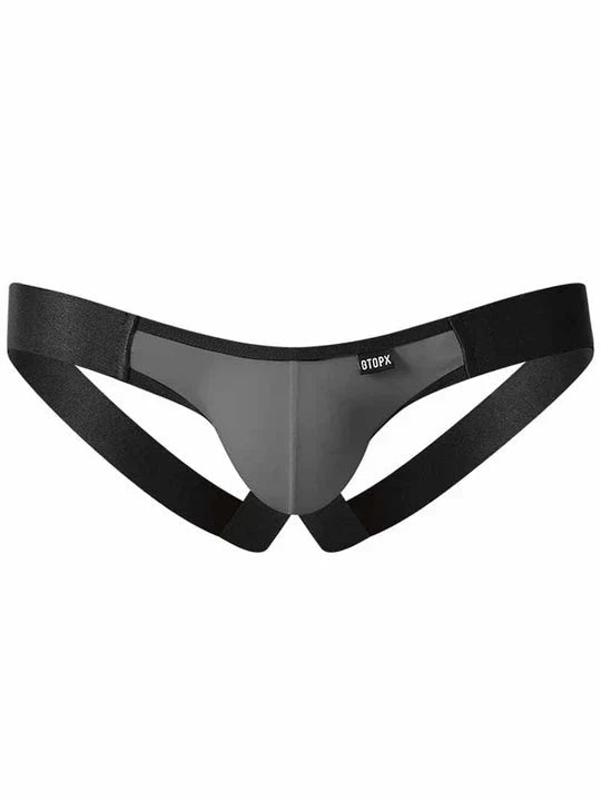 Men's Colorblocked Ice Silk Jockstrap - HDZ008