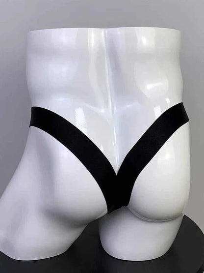 Men's Colorblocked Ice Silk Jockstrap - HDZ008