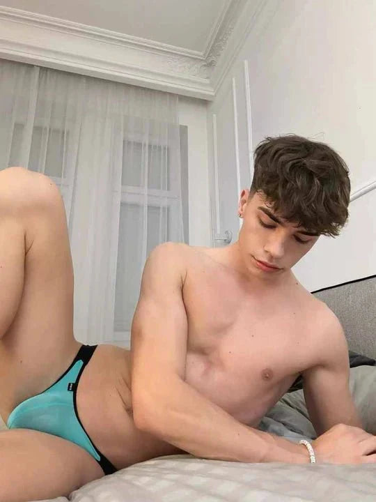 Men's Colorblocked Ice Silk Jockstrap - HDZ008