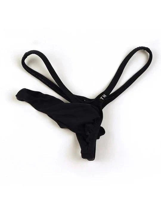 Men's Cotton Elephant Trunk Bulge-enhancing Thong - DZK046