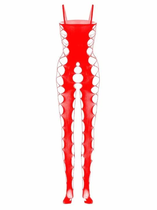 Men's Crotchless One-Piece Suspender Stockings - LTW020
