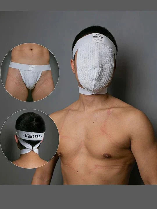 Men's Dual-Use Mesh Breathable Mask Jockstrap - HDZ001