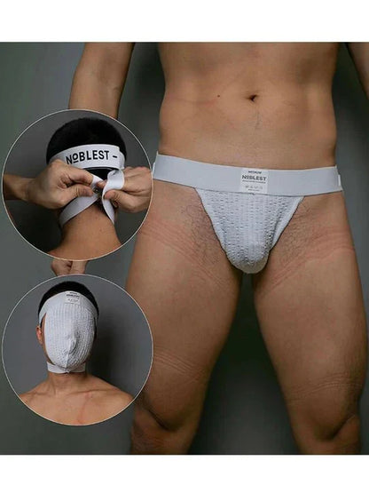 Men's Dual-Use Mesh Breathable Mask Jockstrap - HDZ001