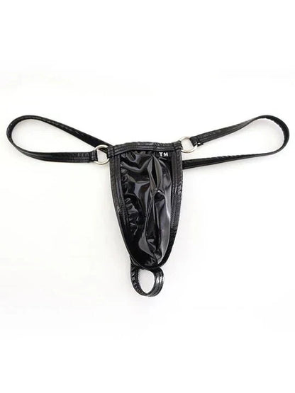 Men's Elastic Leather Thong - GZK023