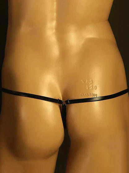 Men's Elastic Leather Thong - GZK023