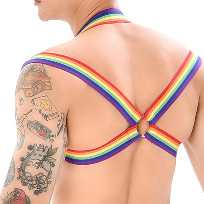 Men's Elastic Mesh Chest Harness - CT002