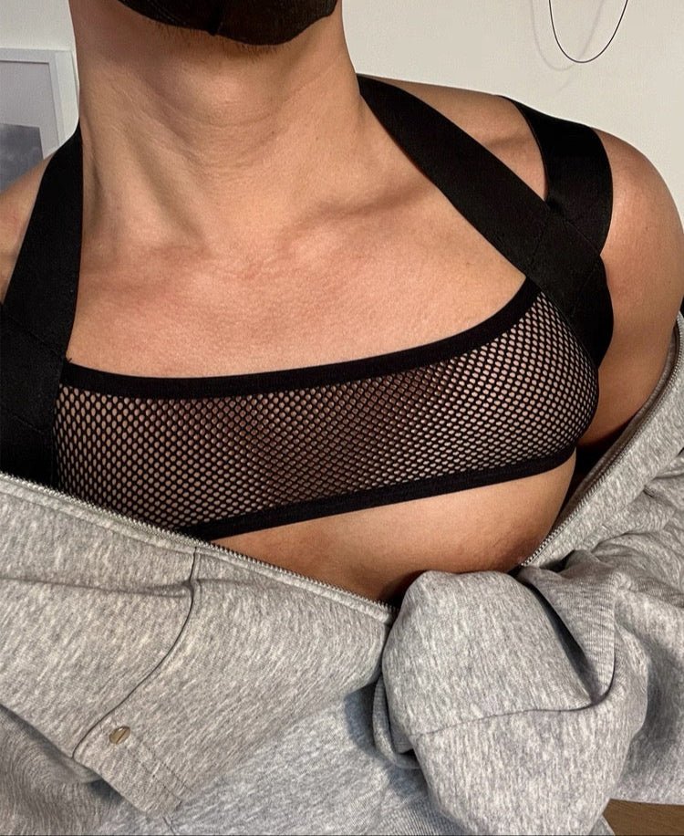 Men's Elastic Mesh Chest Harness - CT002