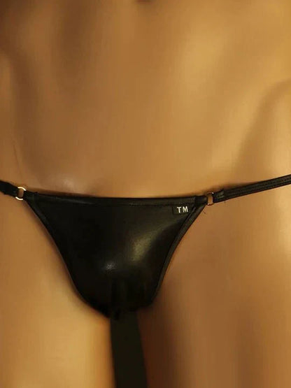 Men's Elephant Trunk Pouch Thin Strap Thong - GZK020