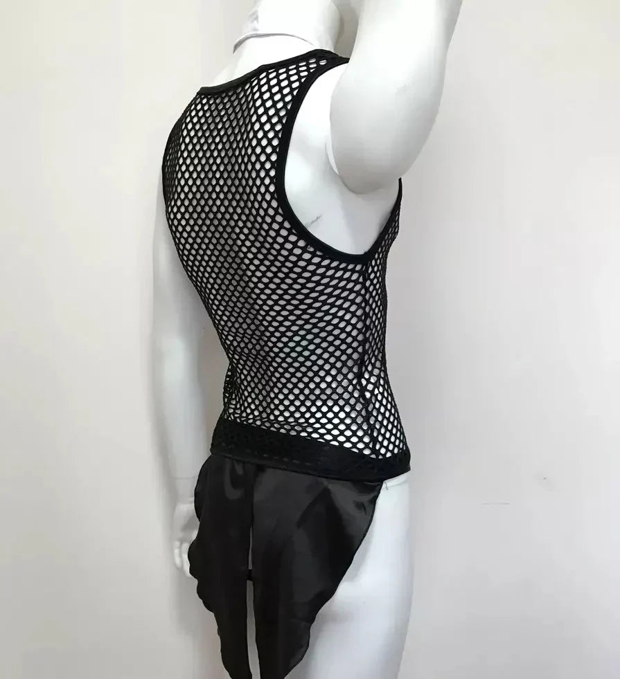 Men’s Erotic Waiter Cosplay Lingerie Set - ZF027