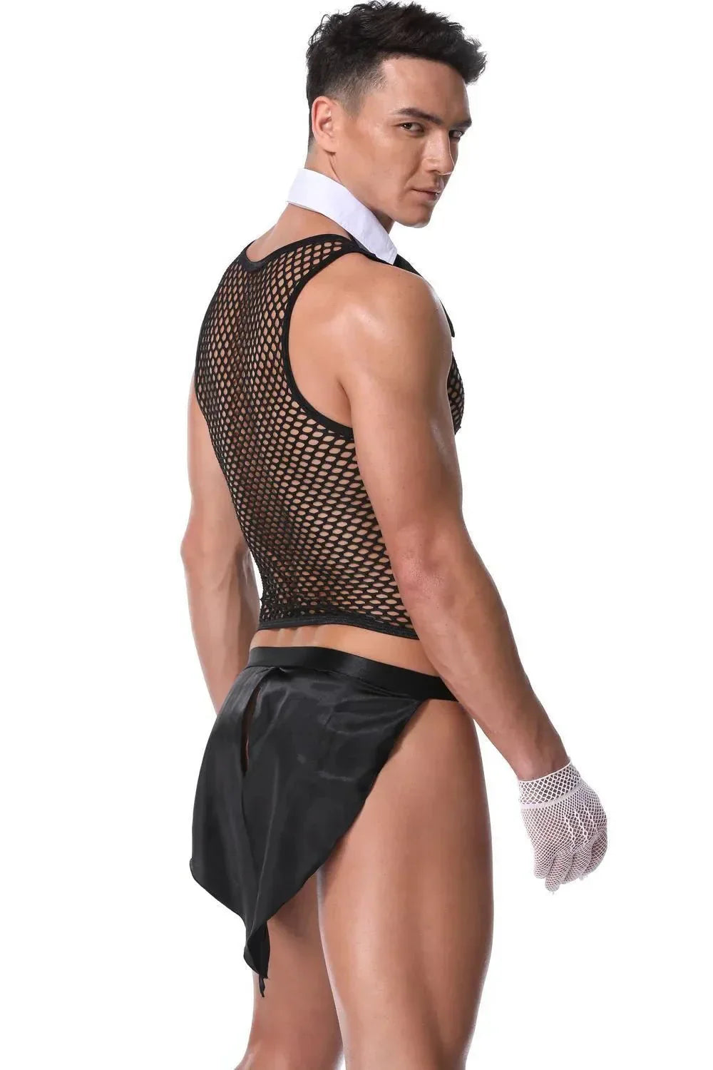Men’s Erotic Waiter Cosplay Lingerie Set - ZF027