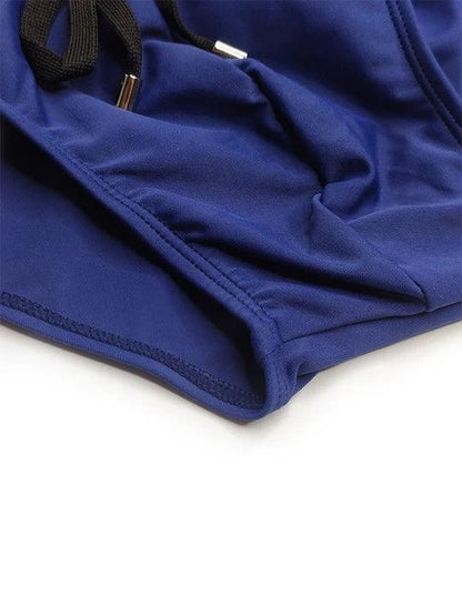 Men's Fashion Side Zip Swim Briefs - YK005