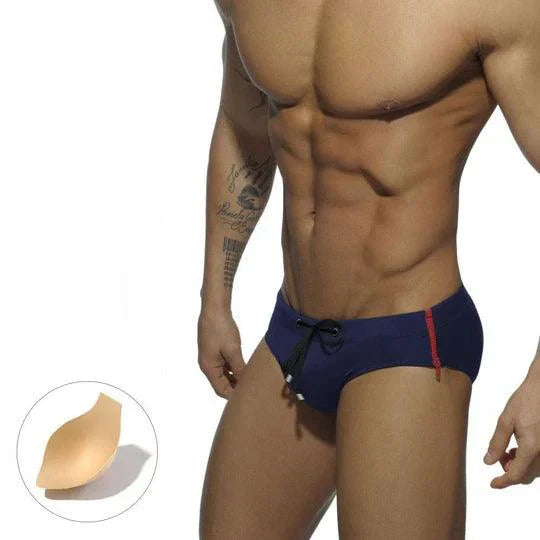 Men's Fashion Side Zip Swim Briefs - YK005