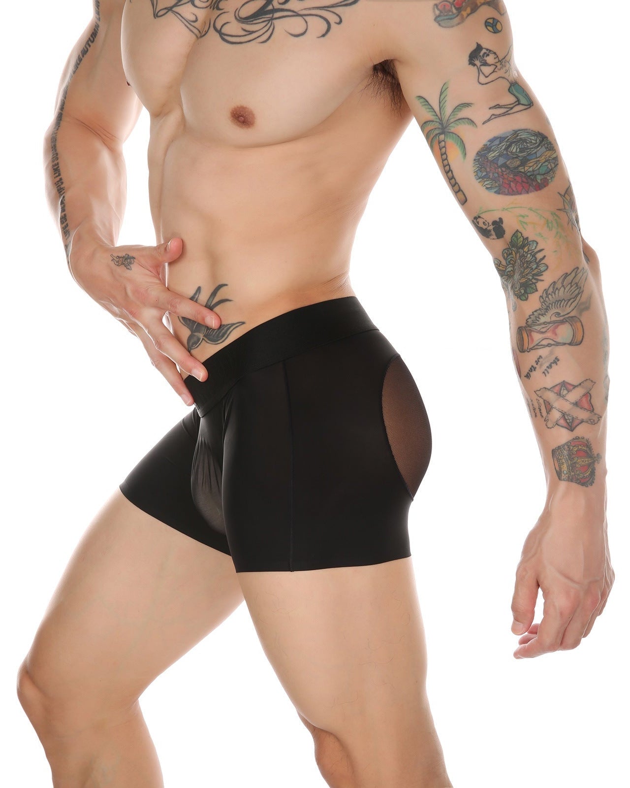 Men’s Mesh Big Pouch and Peach Butt Boxer - PJK035