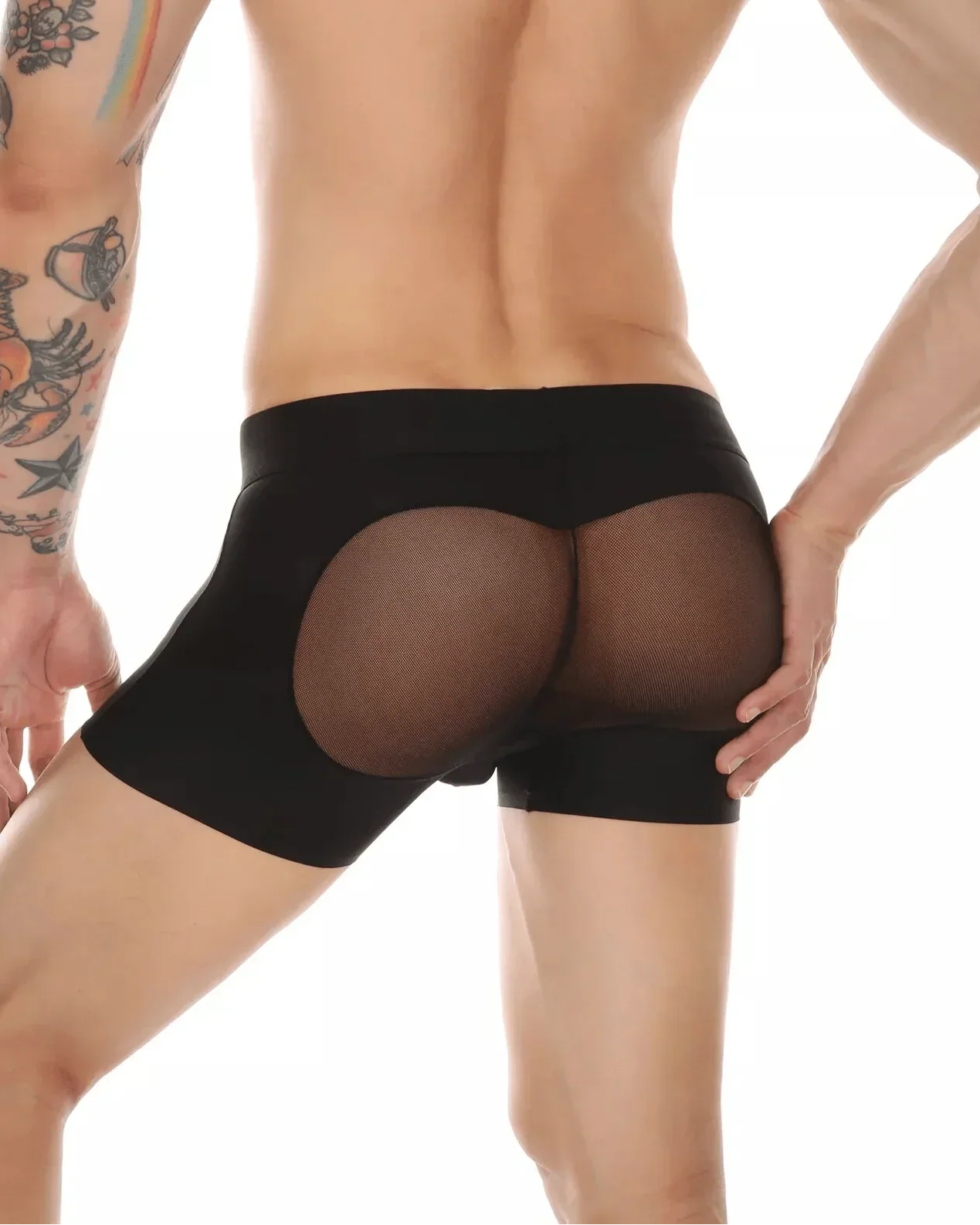 Men’s Mesh Big Pouch and Peach Butt Boxer - PJK035