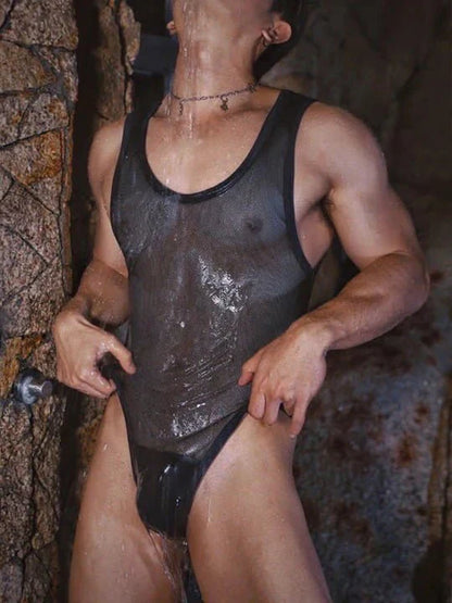 Men's Mesh Bodysuit - LTY035