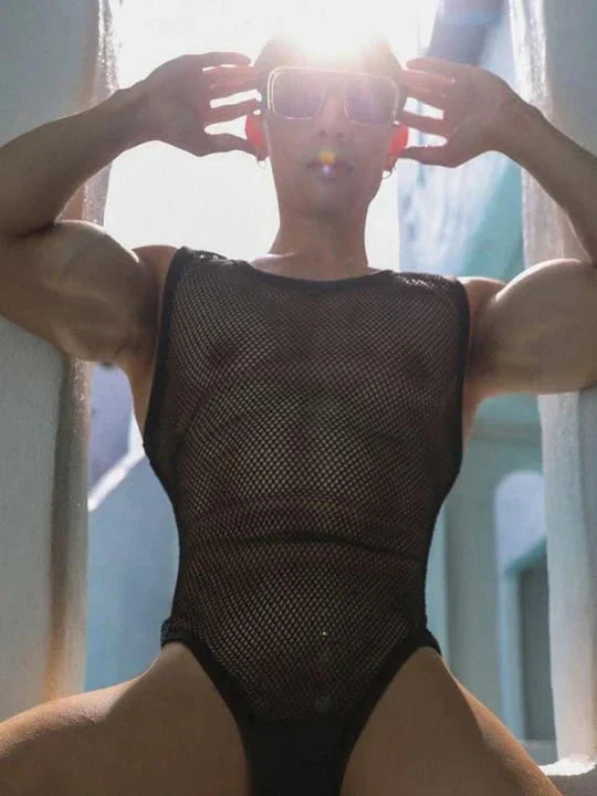 Men's Mesh Bodysuit - LTY035