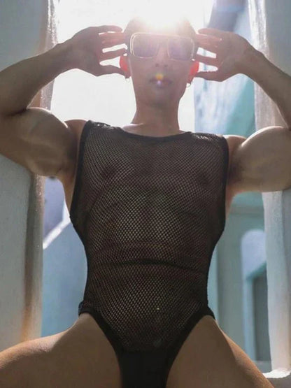 Men's Mesh Bodysuit - LTY035