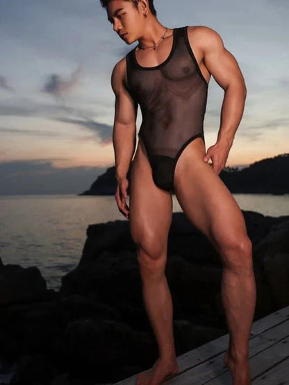 Men's Mesh Bodysuit - LTY035