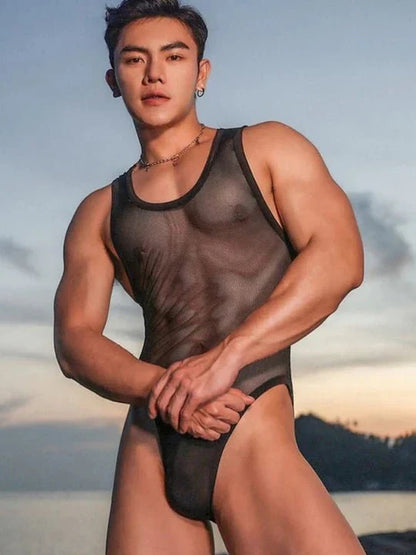 Men's Mesh Bodysuit - LTY035