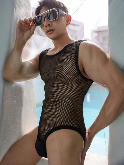 Men's Mesh Bodysuit - LTY035