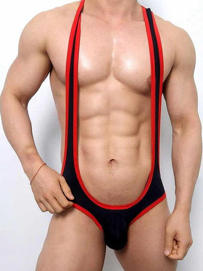 Men's Mesh Breathable One-Piece Bodysuit - LTY017