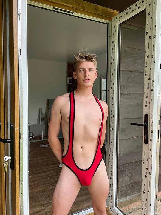 Men's Mesh Breathable One-Piece Bodysuit - LTY017