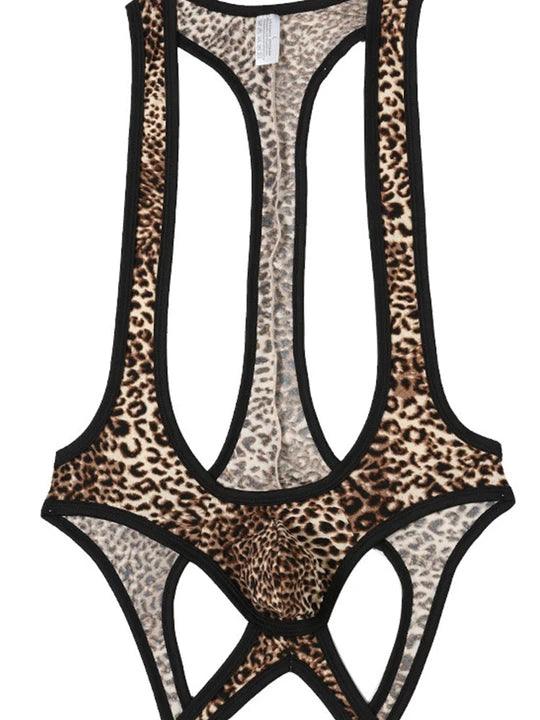 Men's Mesh Breathable One-Piece Bodysuit - LTY017