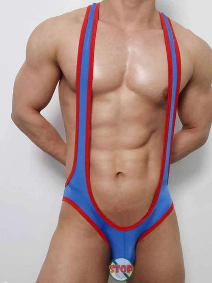 Men's Mesh Breathable One-Piece Bodysuit - LTY017