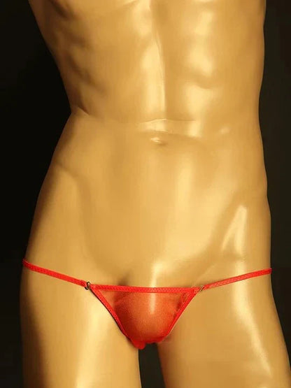 Men's Mesh Breathable Silky Highly Elastic Thongs - DZK050