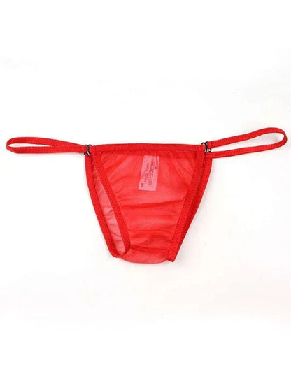 Men's Mesh Breathable Silky Highly Elastic Thongs - DZK050