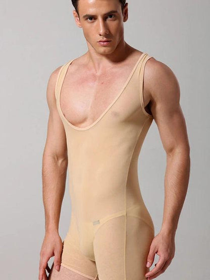Men's Mesh Elastic Bodysuit - LTY018