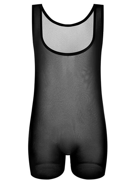 Men's Mesh Elastic Bodysuit - LTY018