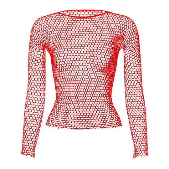 Men's Mesh Fishnet Long Sleeves - WS016