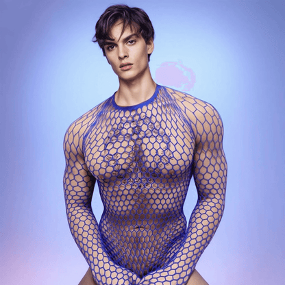 Men's Mesh Fishnet Long Sleeves - WS016