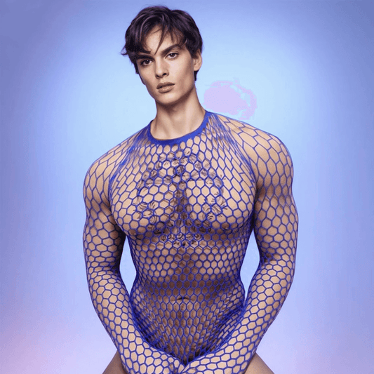 Men's Mesh Fishnet Long Sleeves - WS016