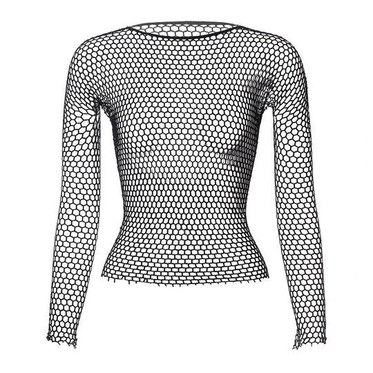 Men's Mesh Fishnet Long Sleeves - WS016