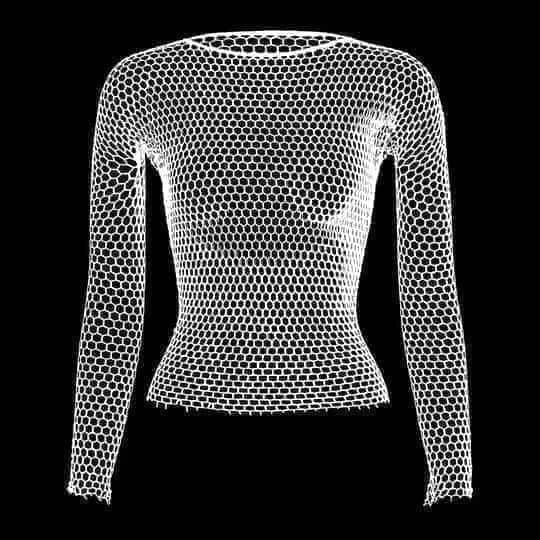 Men's Mesh Fishnet Long Sleeves - WS016